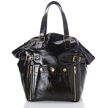 ysl large leather shopper tote